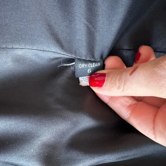 Vintage Coat Made in USA Harve Bernard Women’s Black Ember Wool Coat Sz 6 - Picture 9 of 14